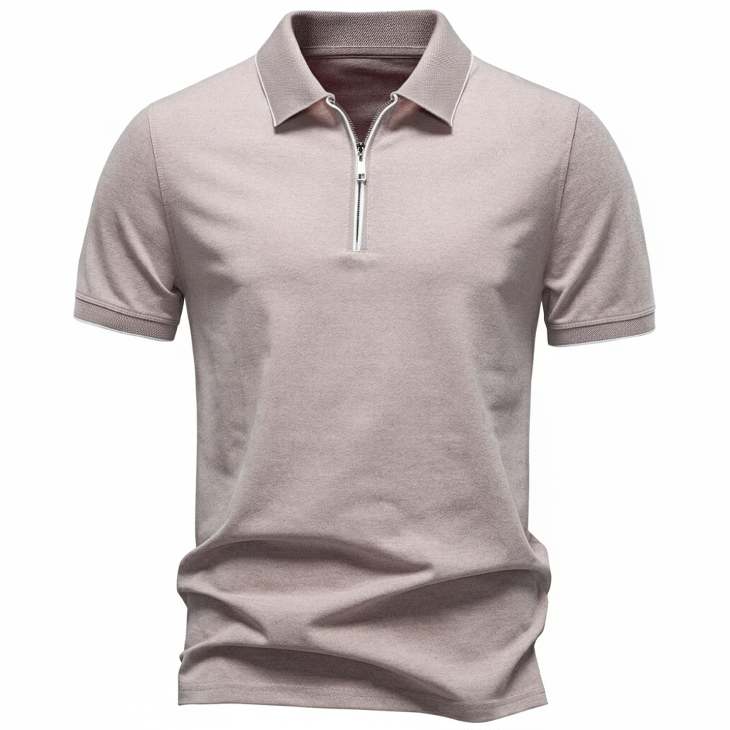 Ashton Zip Polo - Men's Stretch Zip Neck Polo Shirt