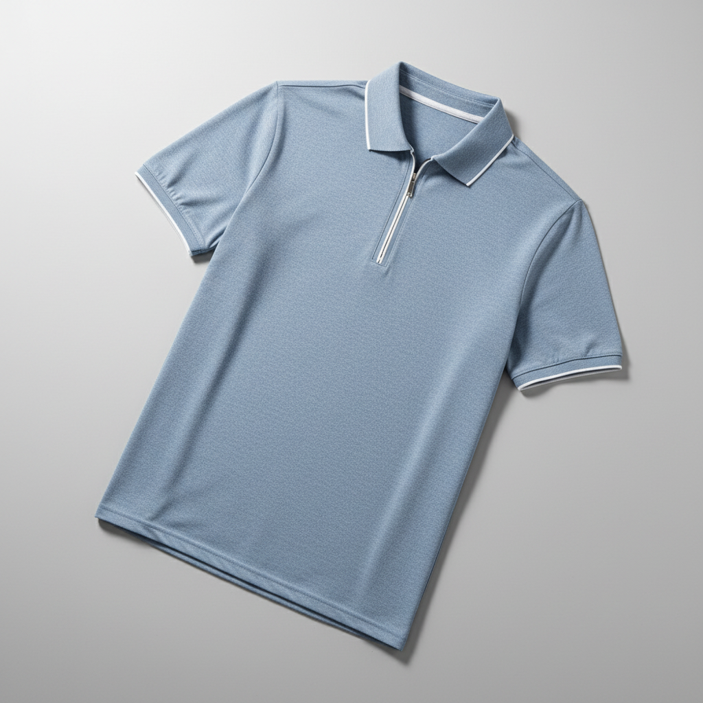 Ashton Zip Polo - Men's Stretch Zip Neck Polo Shirt