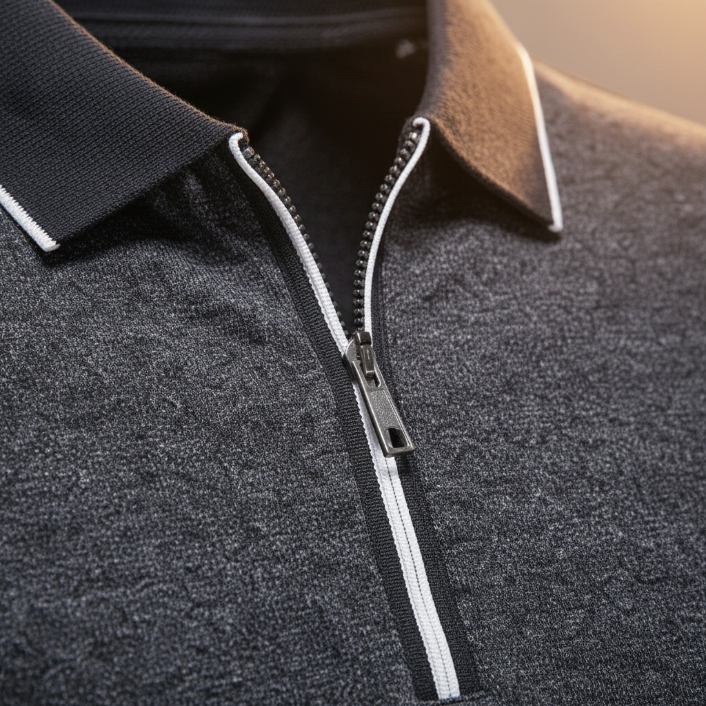 Ashton Zip Polo - Men's Stretch Zip Neck Polo Shirt