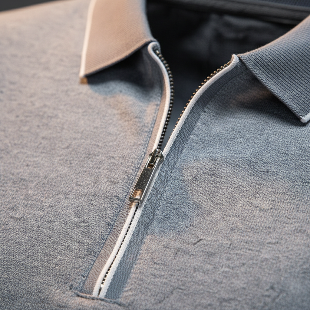 Ashton Zip Polo - Men's Stretch Zip Neck Polo Shirt