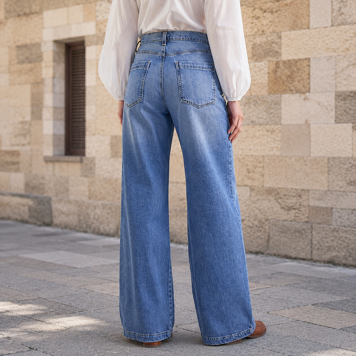 Luvenza Vintage Flare Jeans - Wide Leg Women's Jeans