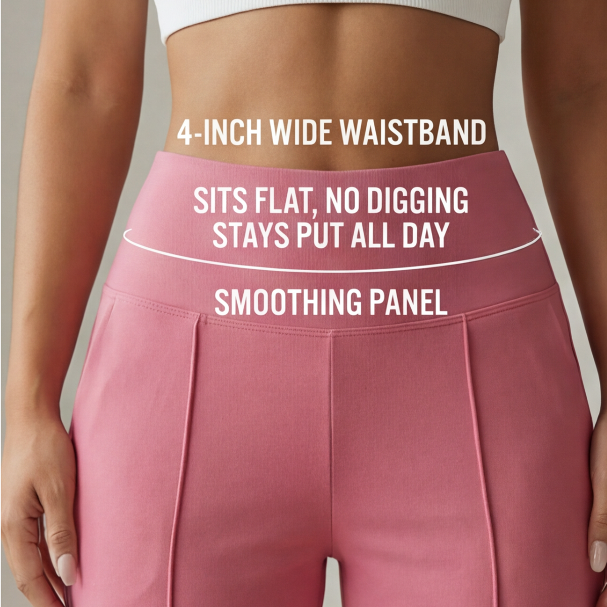 Elyra Wide Leg Yoga Pants - Women's Crossover Waist