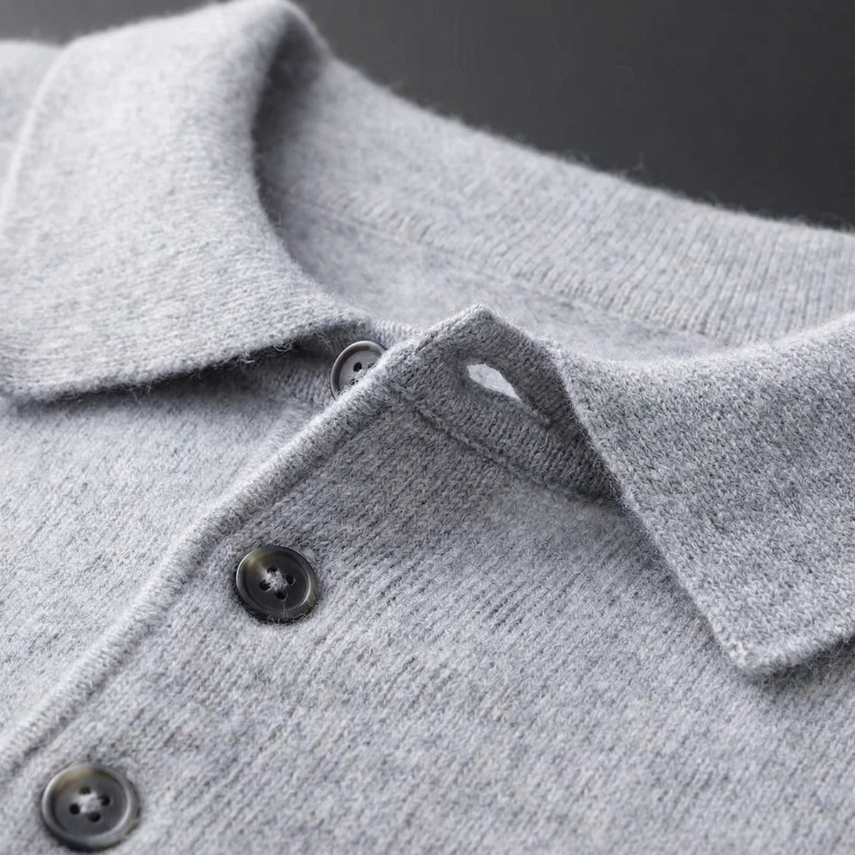 Florence Knit Pullover Sweater - Men's Lapel Jumper