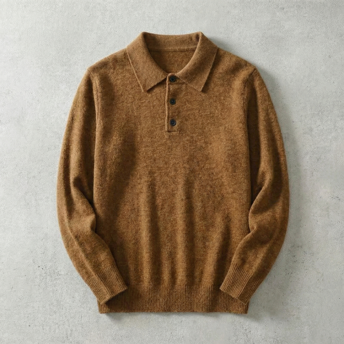 Florence Knit Pullover Sweater - Men's Lapel Jumper