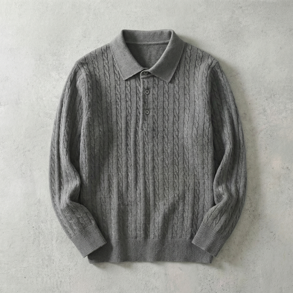 Ares Knitted Pullover Sweater - Men's Cable Knit Jumper