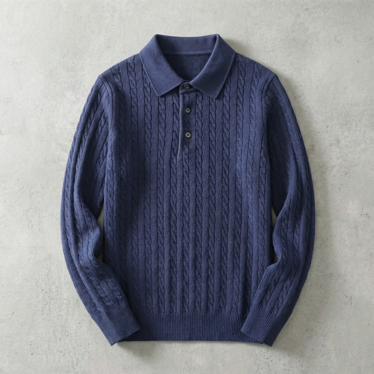 Ares Knitted Pullover Sweater - Men's Cable Knit Jumper