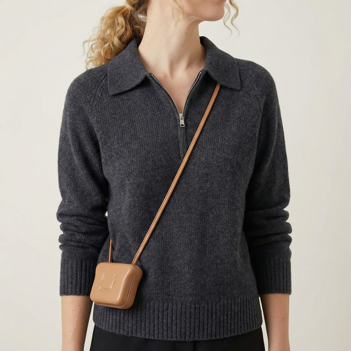 Azi Half Zipper Sweater - Men's Half Zip Jumper
