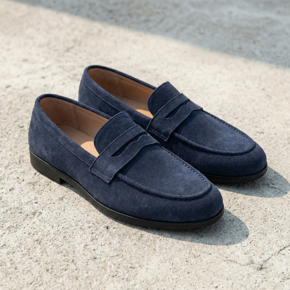 Lorence Suede Slip On Loafers - Men's Casual Loafers