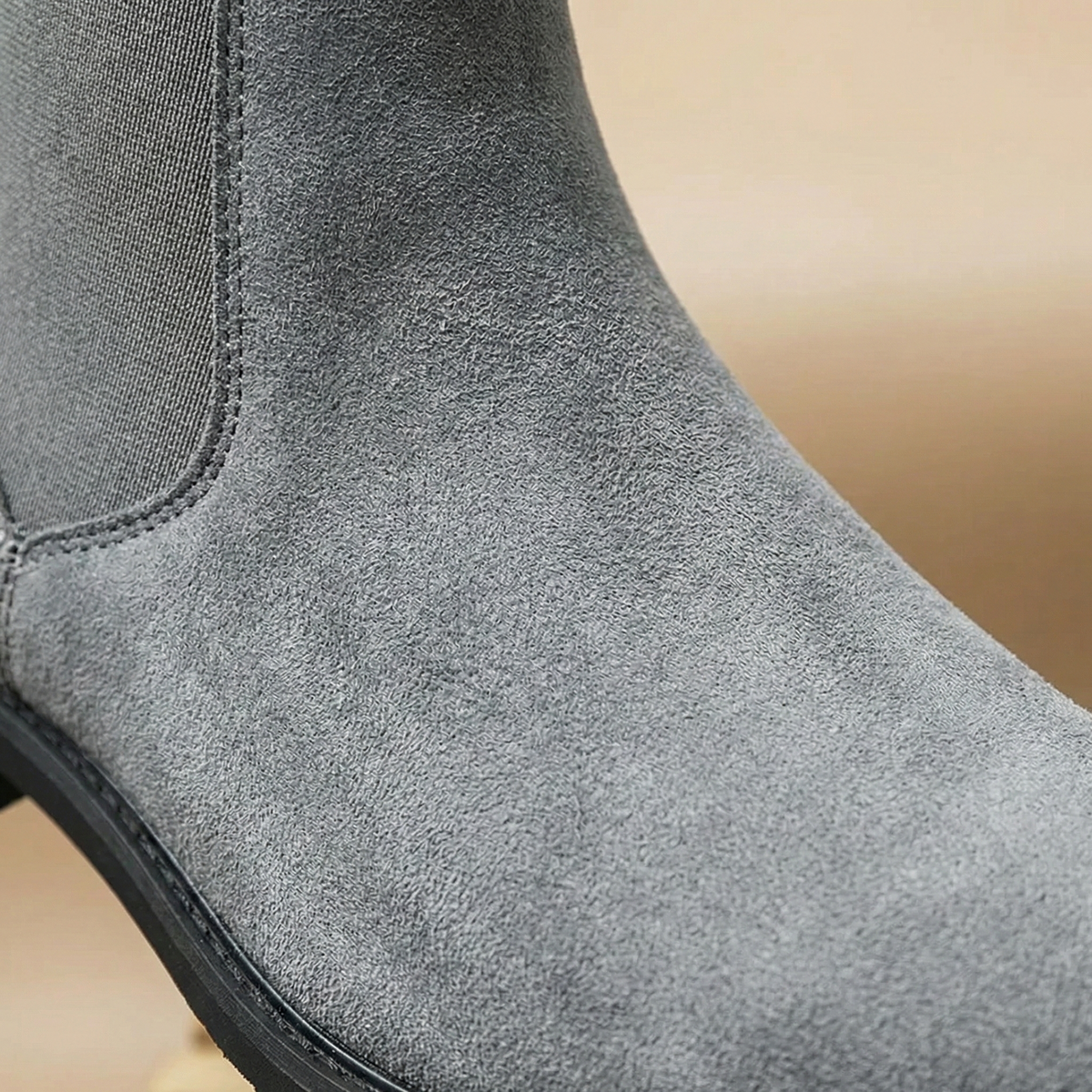 Erzo Chelsea Boots - Men's Grey Leather Chelsea Boots