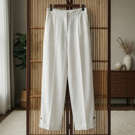 Versatile Casual Pants - Men's Cotton Linen Trousers
