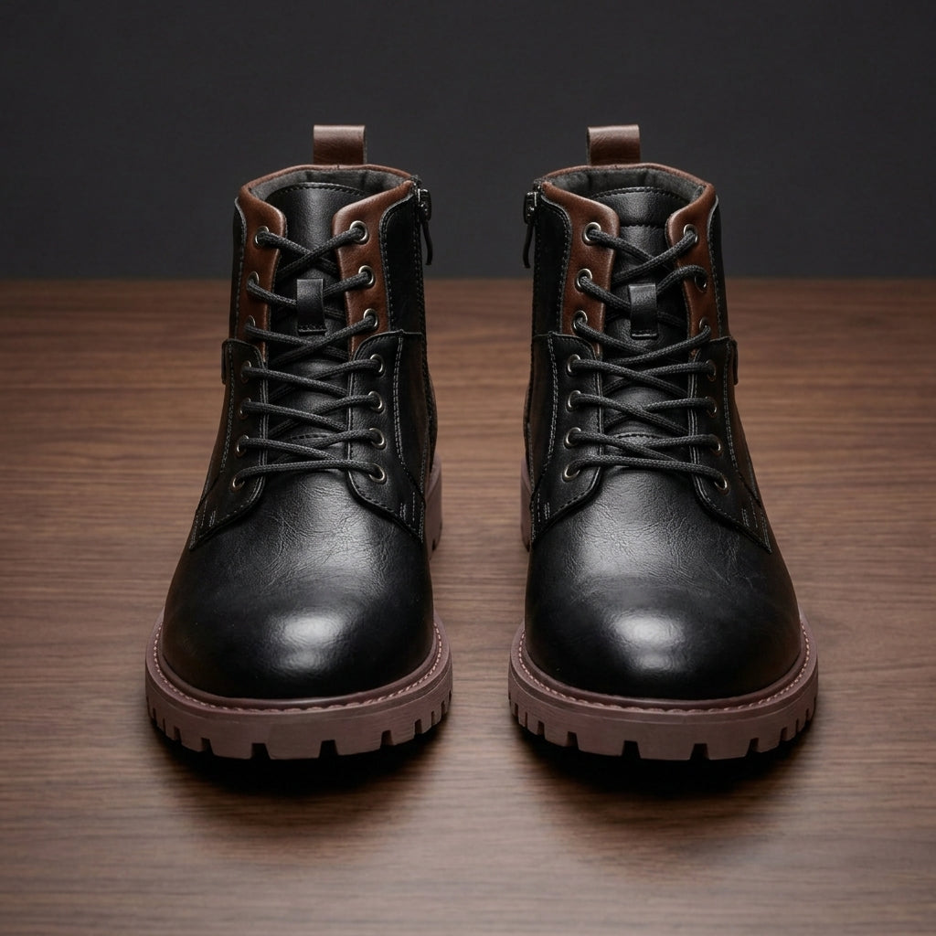 Madrid Ankle Boots - Men's Leather High Top Boots