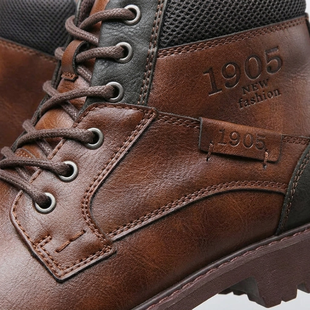 Madrid Ankle Boots - Men's Leather High Top Boots