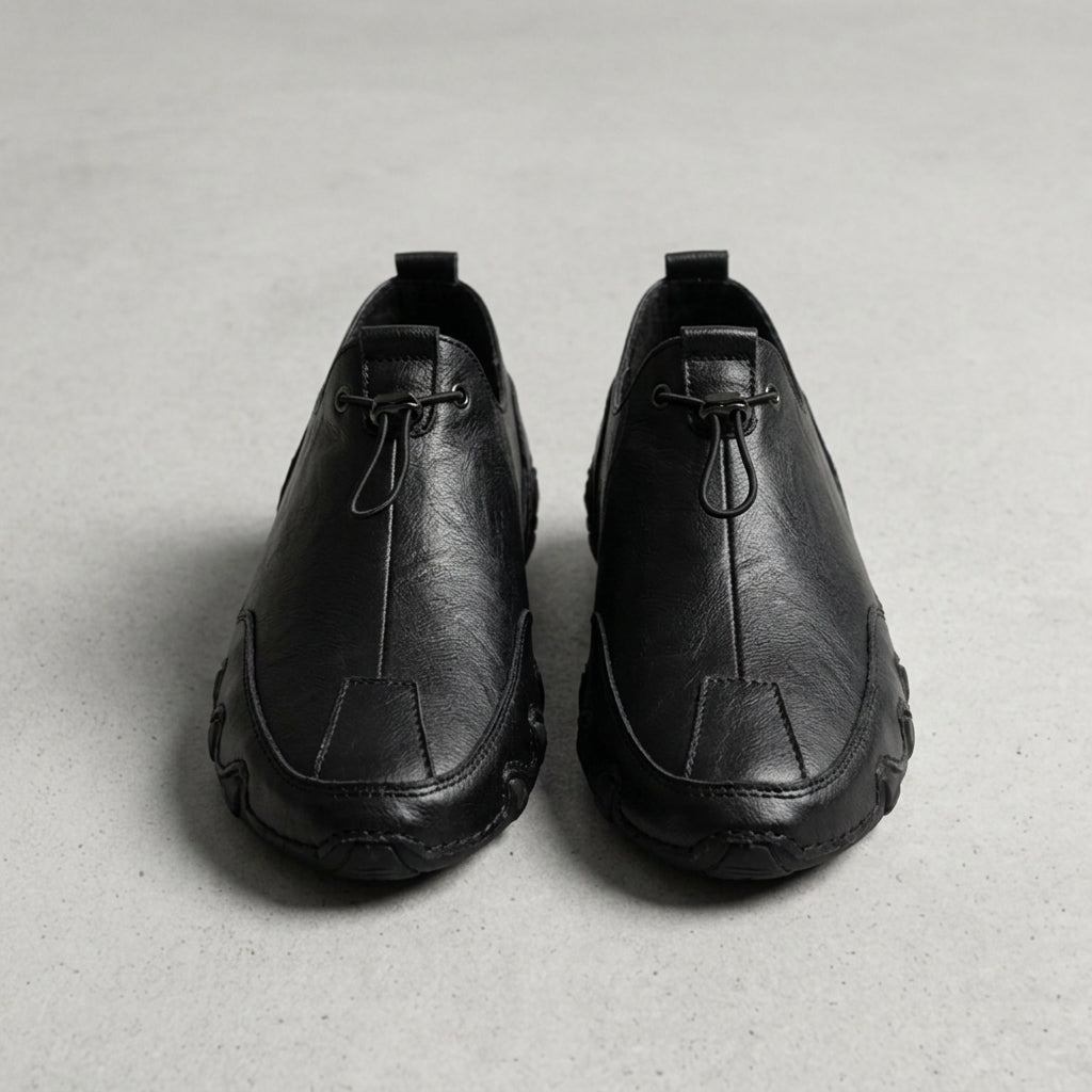 Elio Casual Leather Sneakers - Men's Leather Trainers