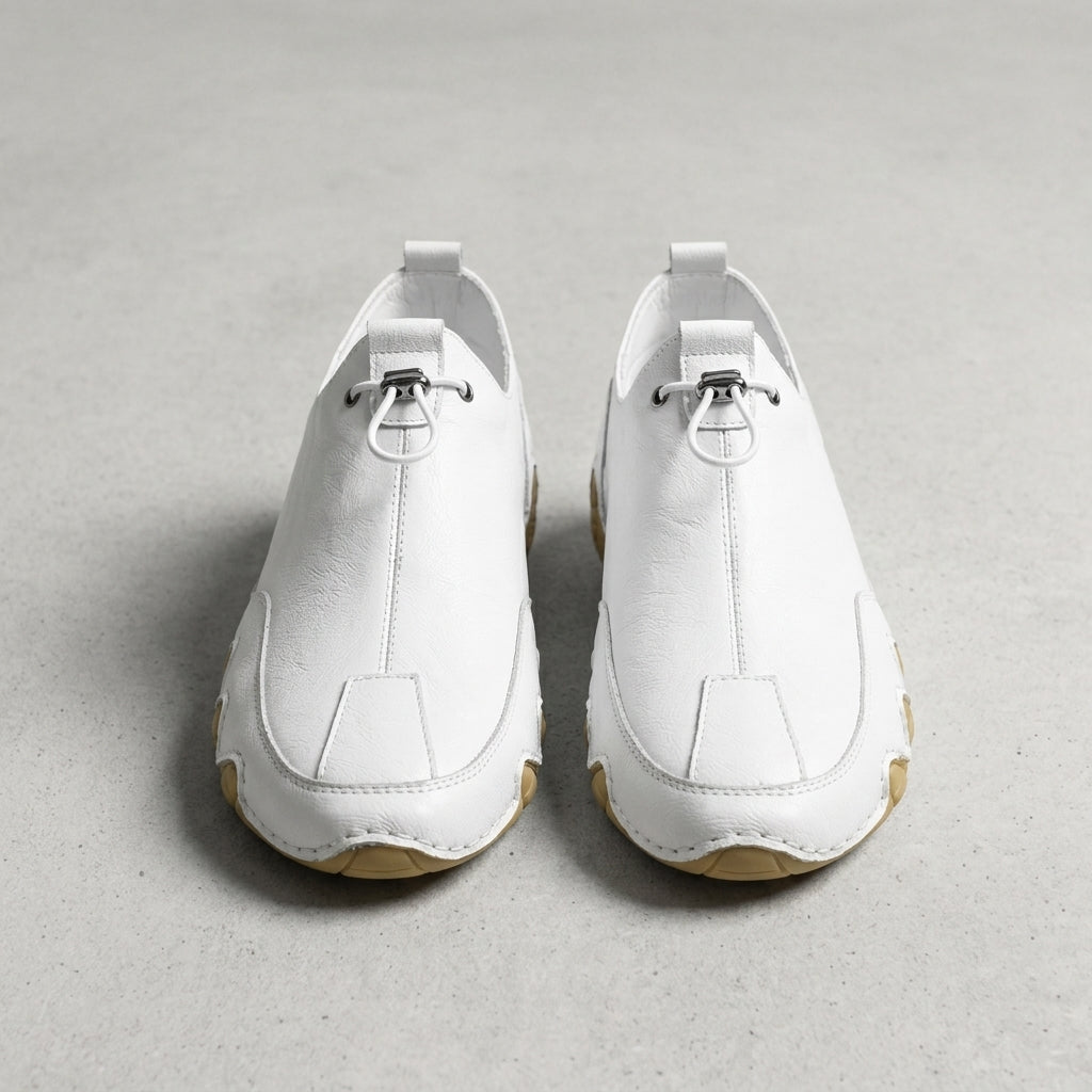 Elio Casual Leather Sneakers - Men's Leather Trainers