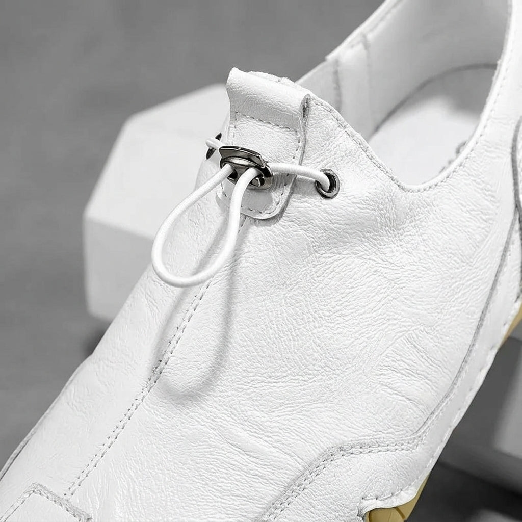 Elio Casual Leather Sneakers - Men's Leather Trainers