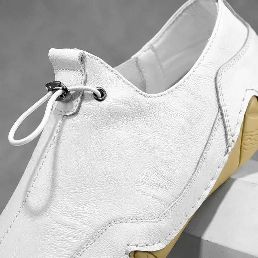 Elio Casual Leather Sneakers - Men's Leather Trainers