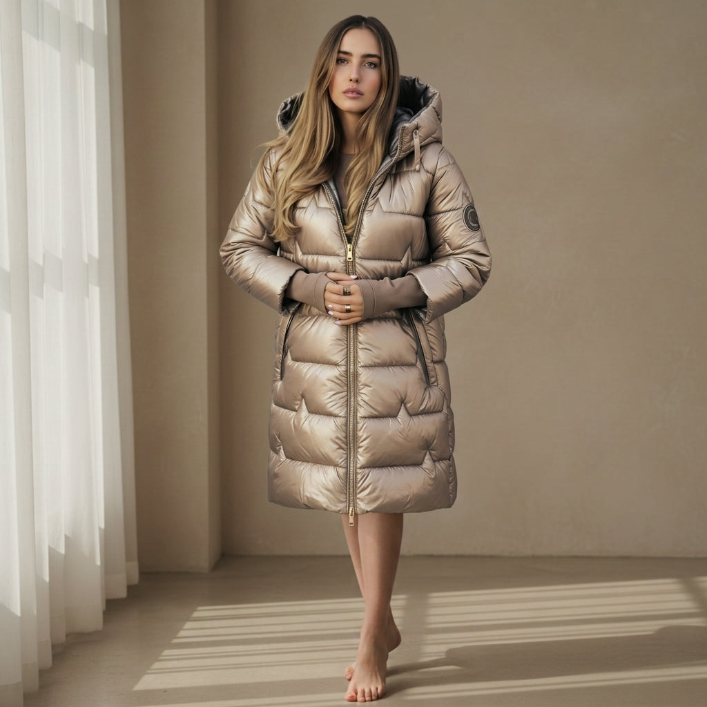 Virelle Puffer Jacket with Hood - Men's Hooded Puffer