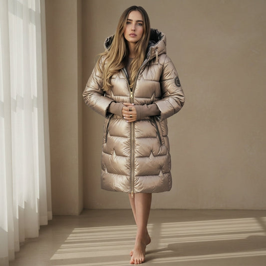 Virelle Puffer Jacket with Hood - Men's Hooded Puffer
