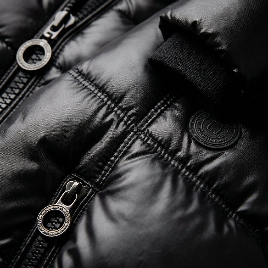 Virelle Puffer Jacket with Hood - Men's Hooded Puffer
