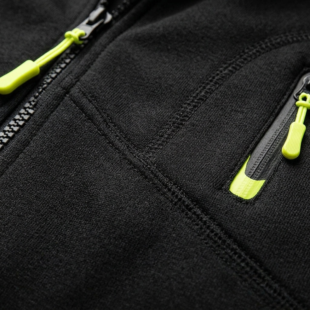 Tavian Zip Hoodie with Pockets - Men's Zip Up Hoodie