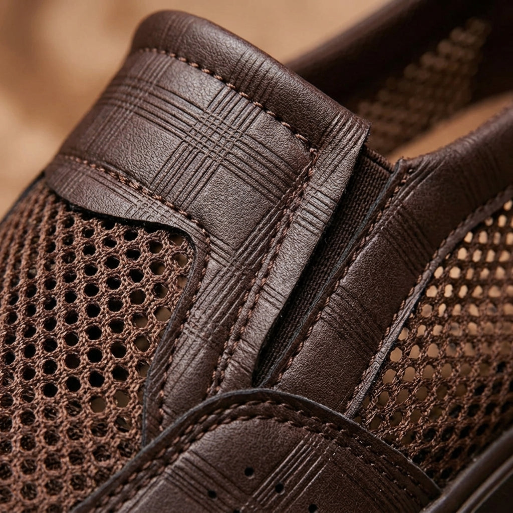 Cannes Casual Sneakers - Men's Mesh Slip On Trainers