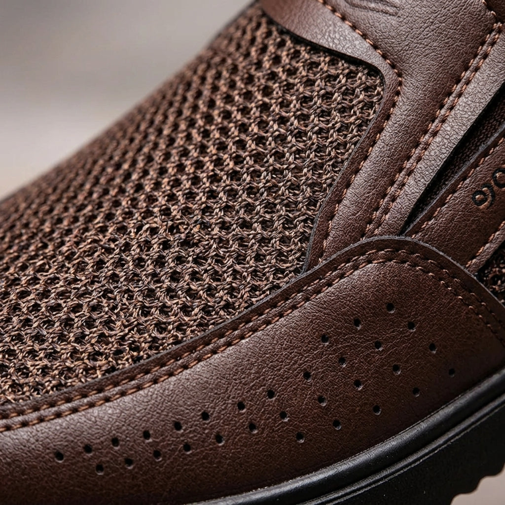 Cannes Casual Sneakers - Men's Mesh Slip On Trainers