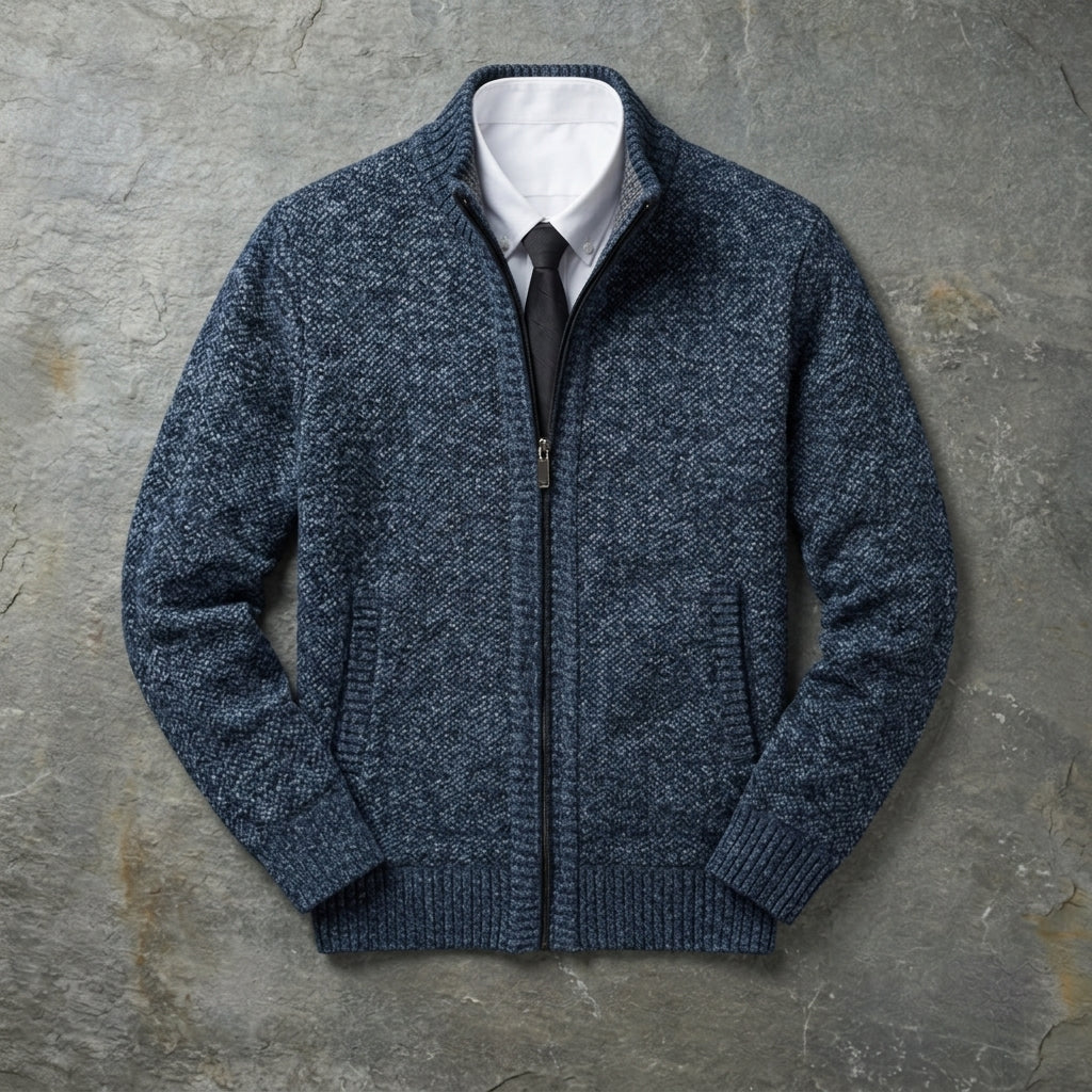 Dovielle Casual Sports Sweater - Men's Zip Jacket