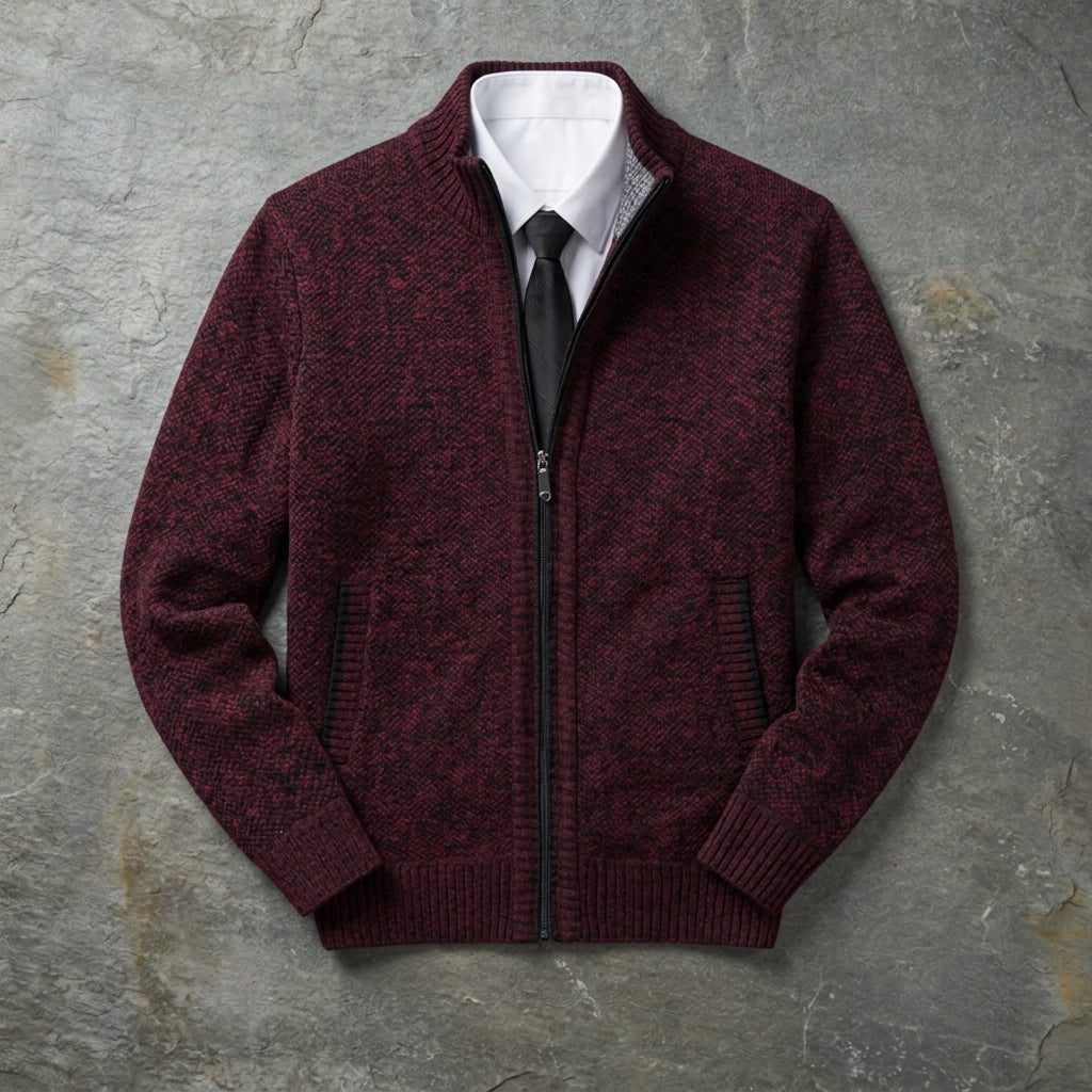 Dovielle Casual Sports Sweater - Men's Zip Jacket