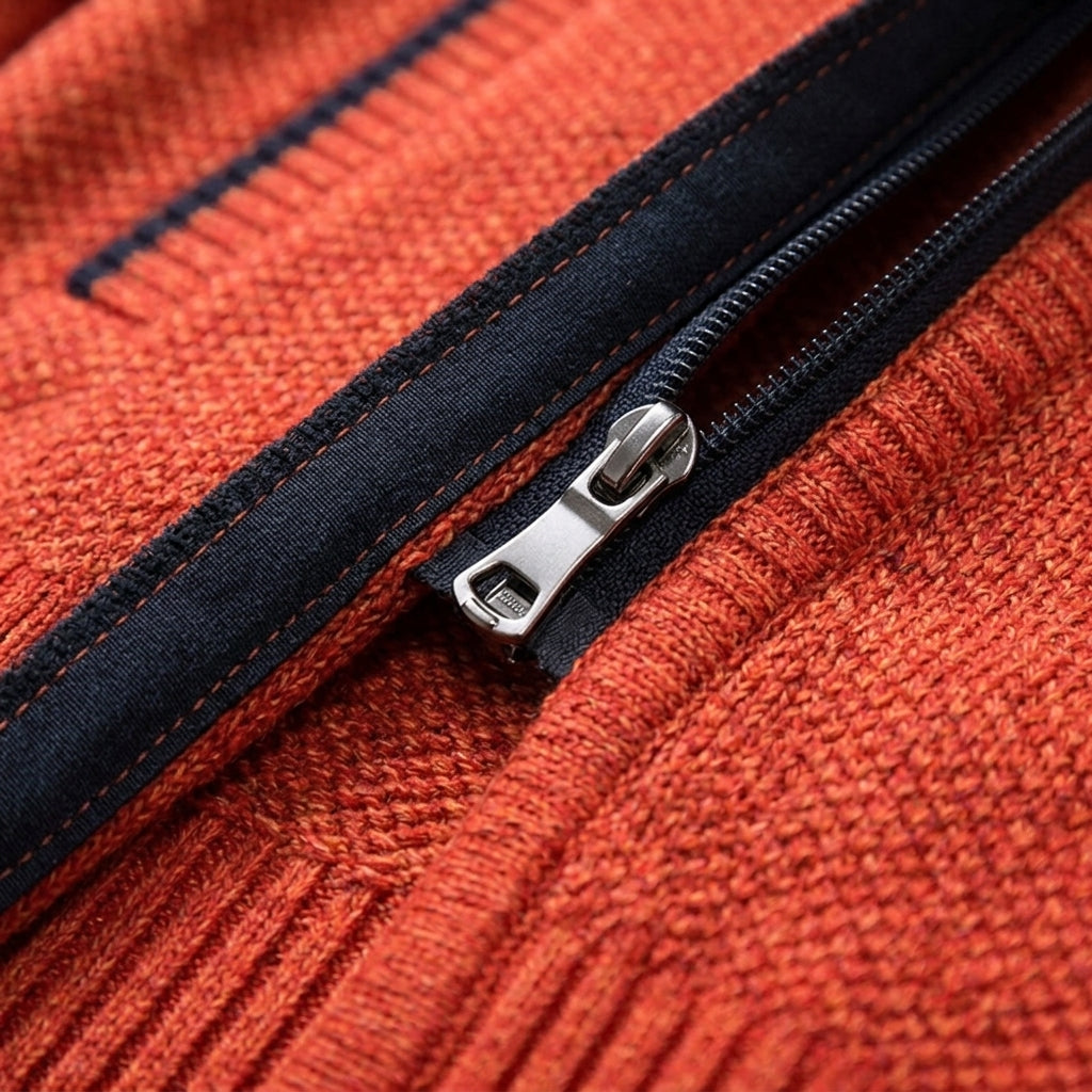 Dovielle Casual Sports Sweater - Men's Zip Jacket