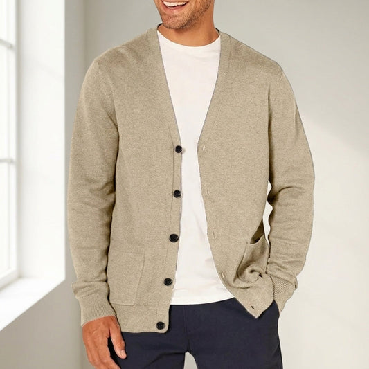 Gervaine Knitted Cardigan Sweater - Men's Cardigan