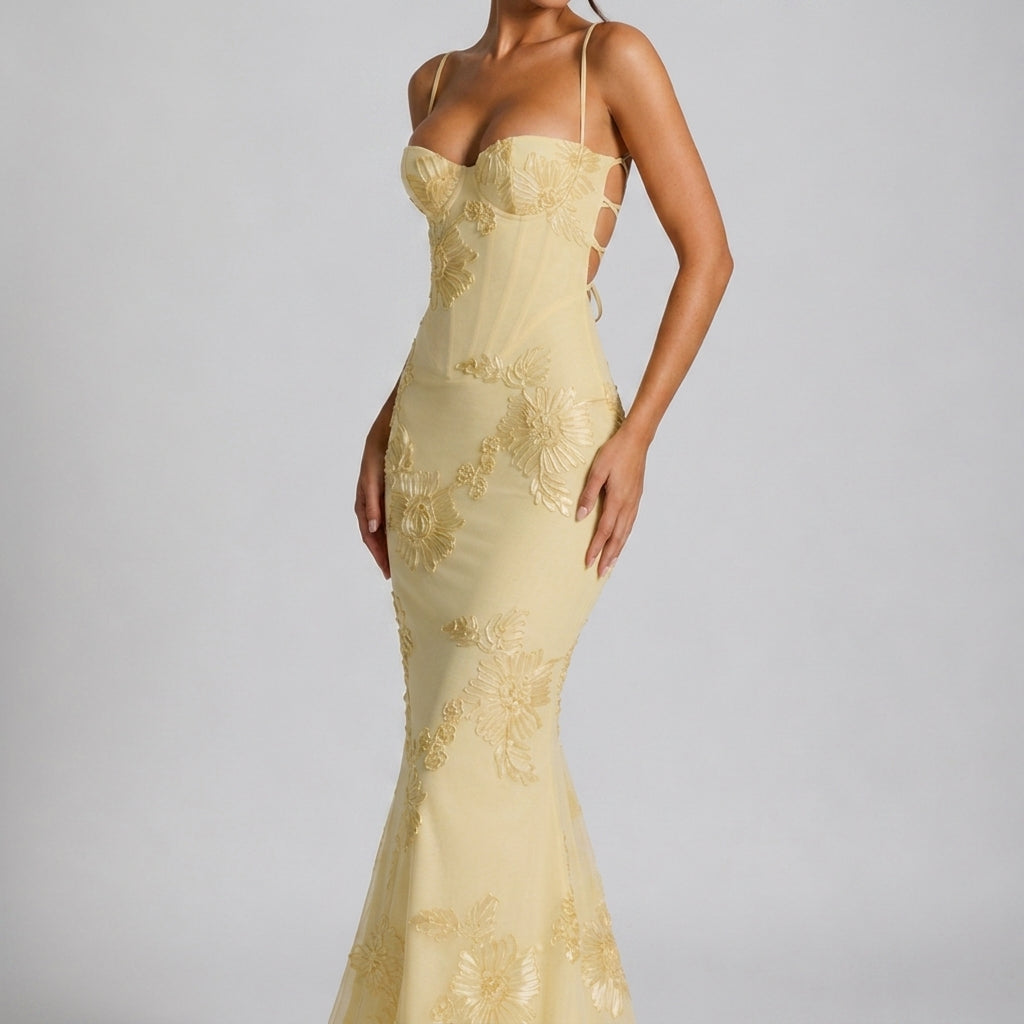 Isla Floral Maxi Dress - Women's Long Floral Dress