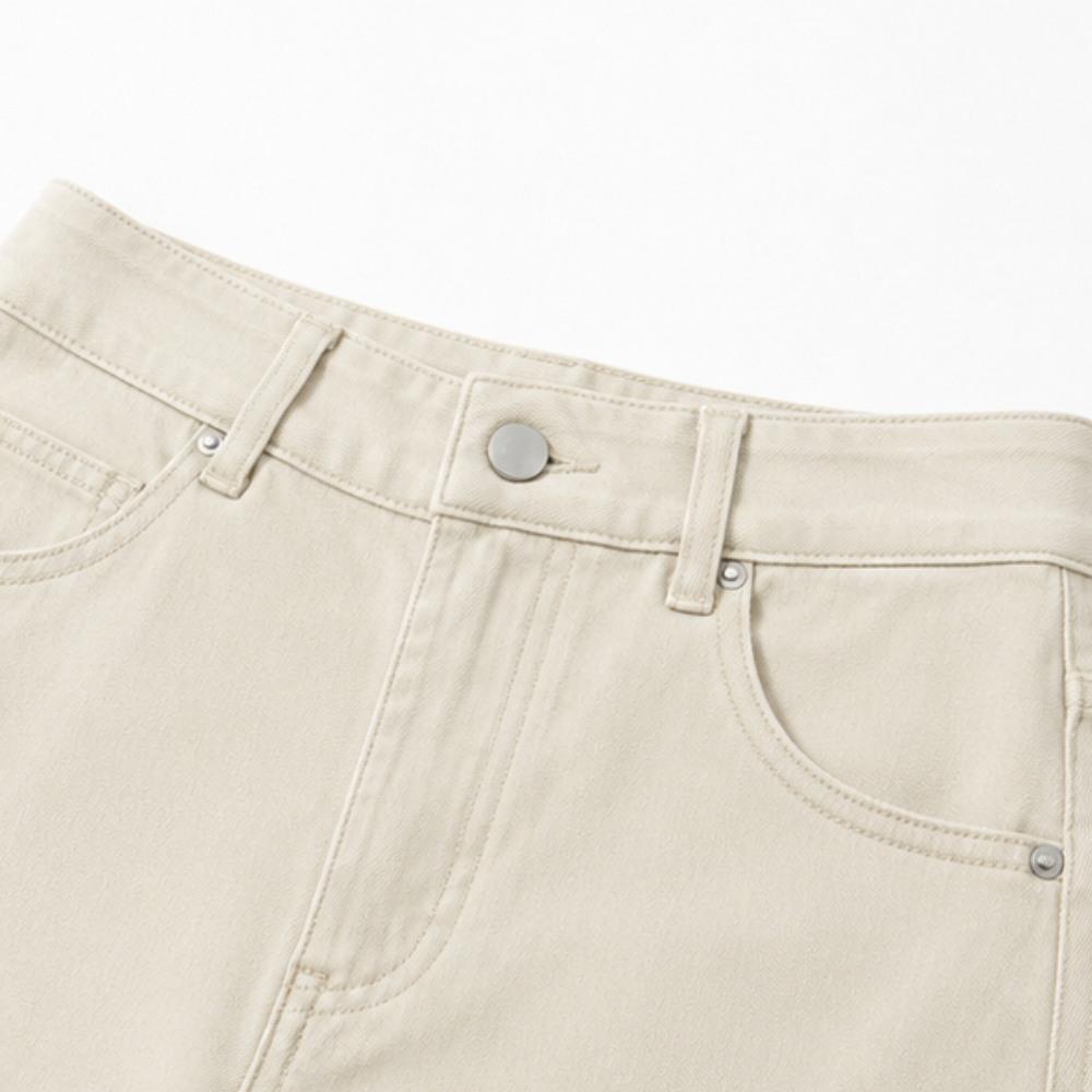 Cropelle Cropped Straight Pants - Women's Barrel Trousers