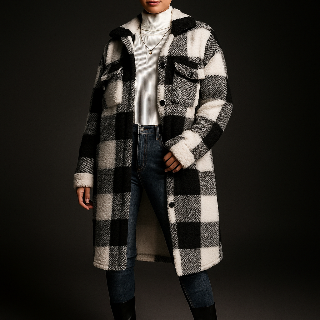 Chalet Fleece Overcoat - Check Men's Fleece Coat