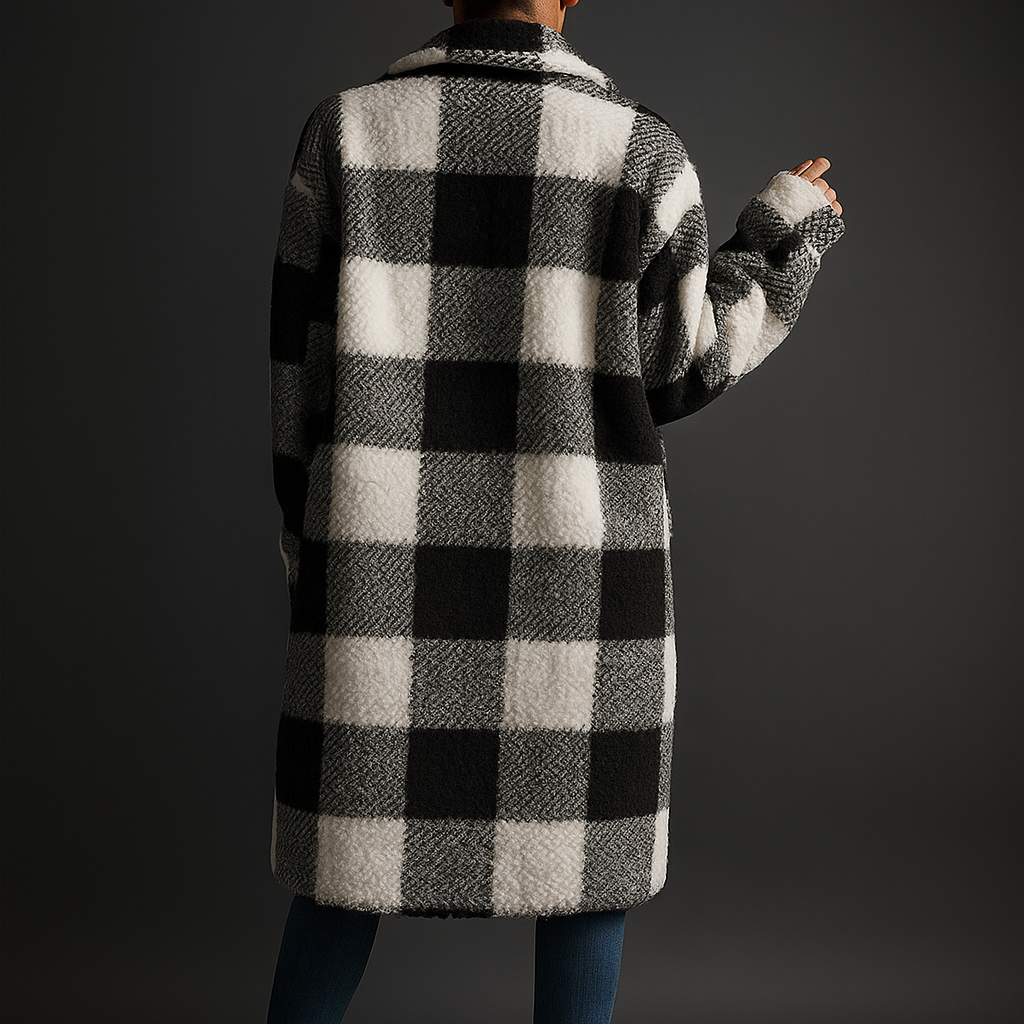 Chalet Fleece Overcoat - Check Men's Fleece Coat