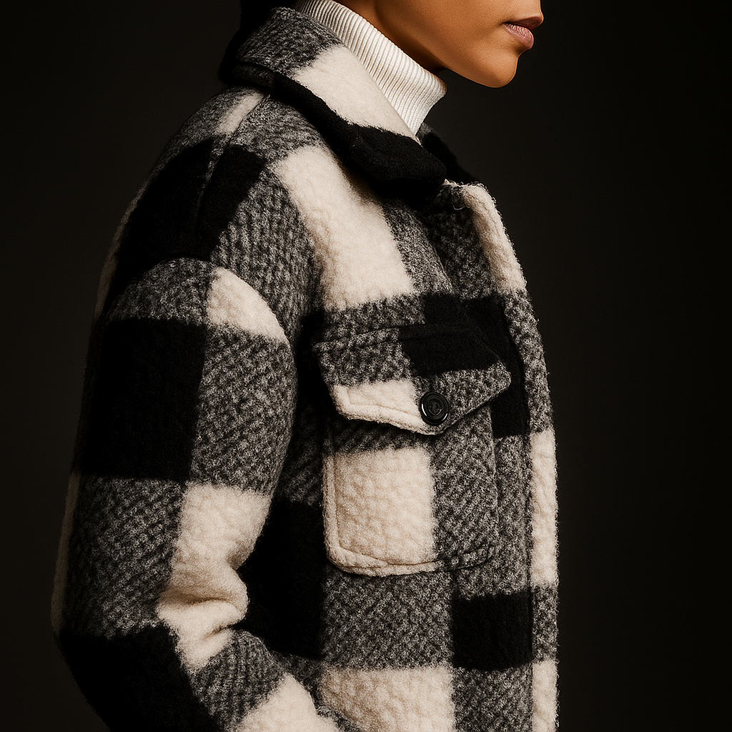 Chalet Fleece Overcoat - Check Men's Fleece Coat
