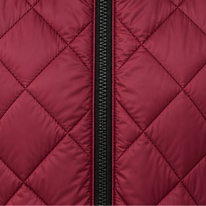 Quilta Quilted Hooded Gilet - Long Sleeveless Women's Vest