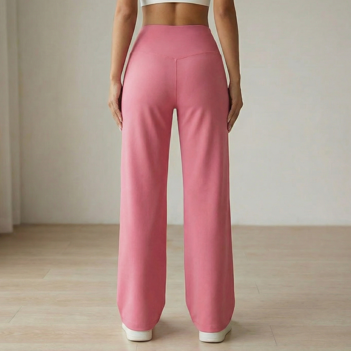 Elyra Wide Leg Yoga Pants - Women's Crossover Waist