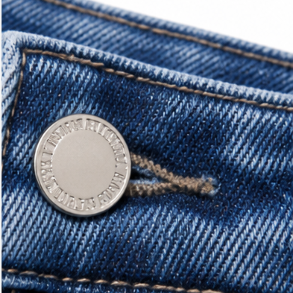 Denvie Crossover Jeans - Women's High Waist Straight Leg