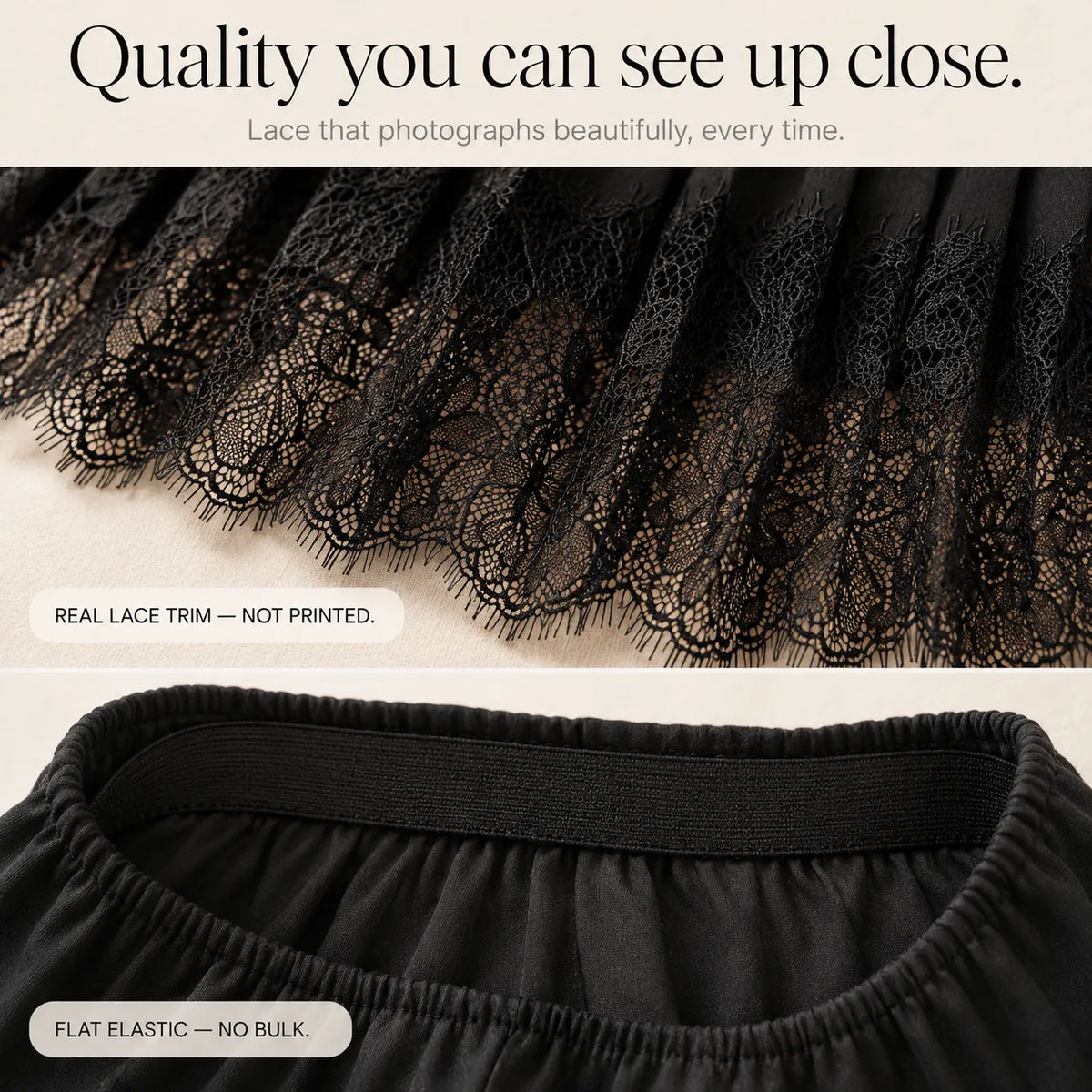 Vivelyn Pleated Mini Skirt - Lace Trim Women's Skirt