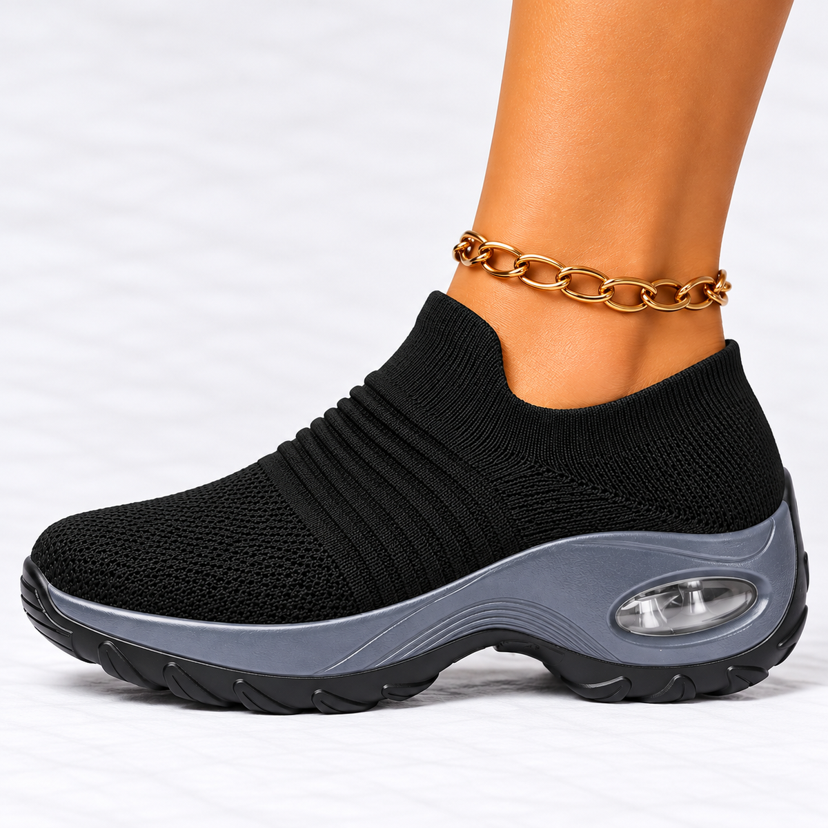 Slip On Walking Shoes - Women's Breathable Mesh Trainers