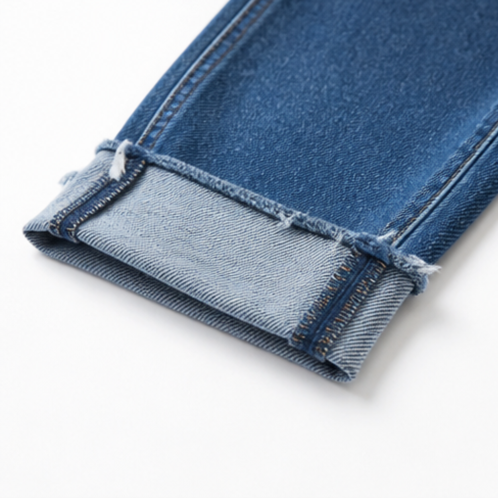 Denvie Crossover Jeans - Women's High Waist Straight Leg