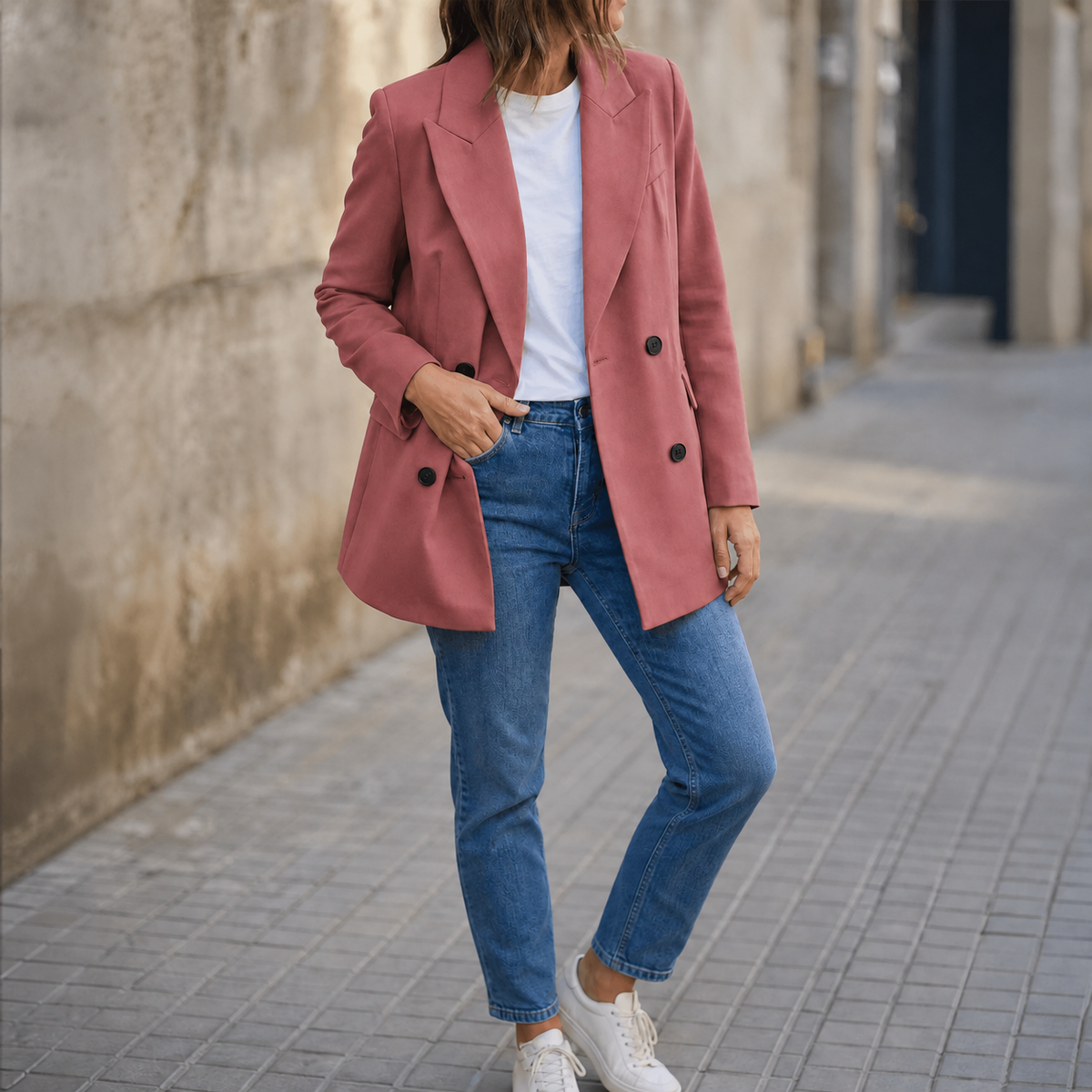 Vivara Double Breasted Blazer - Women's Everyday Blazer