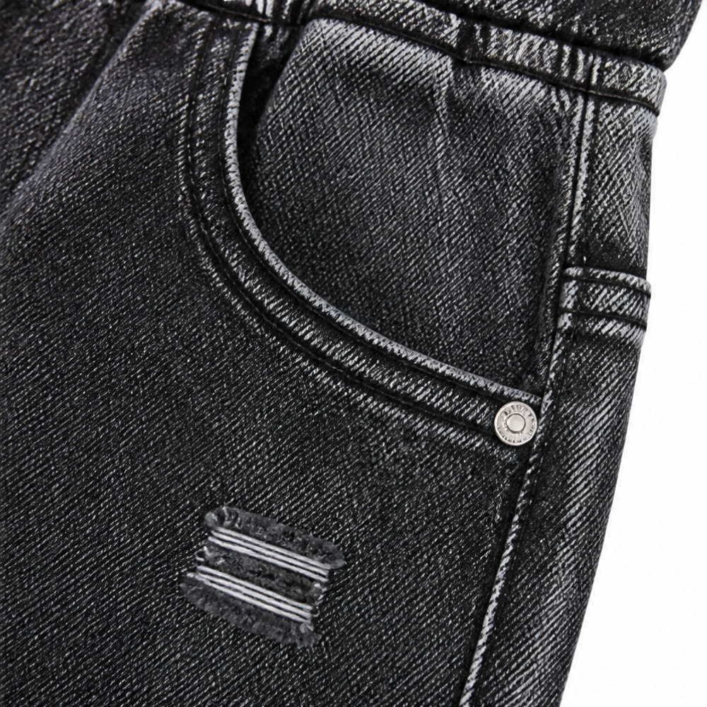Vellora Denim Capris - Women's High Waist Drawstring Jeans