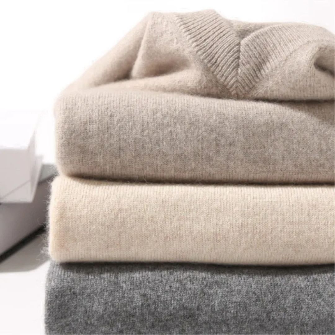 Olympia Merino V-Neck Sweater - Men's Wool Jumper