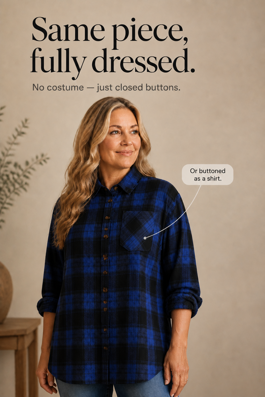 Overshirt & Co Buffalo Plaid Shacket - Women's Oversized