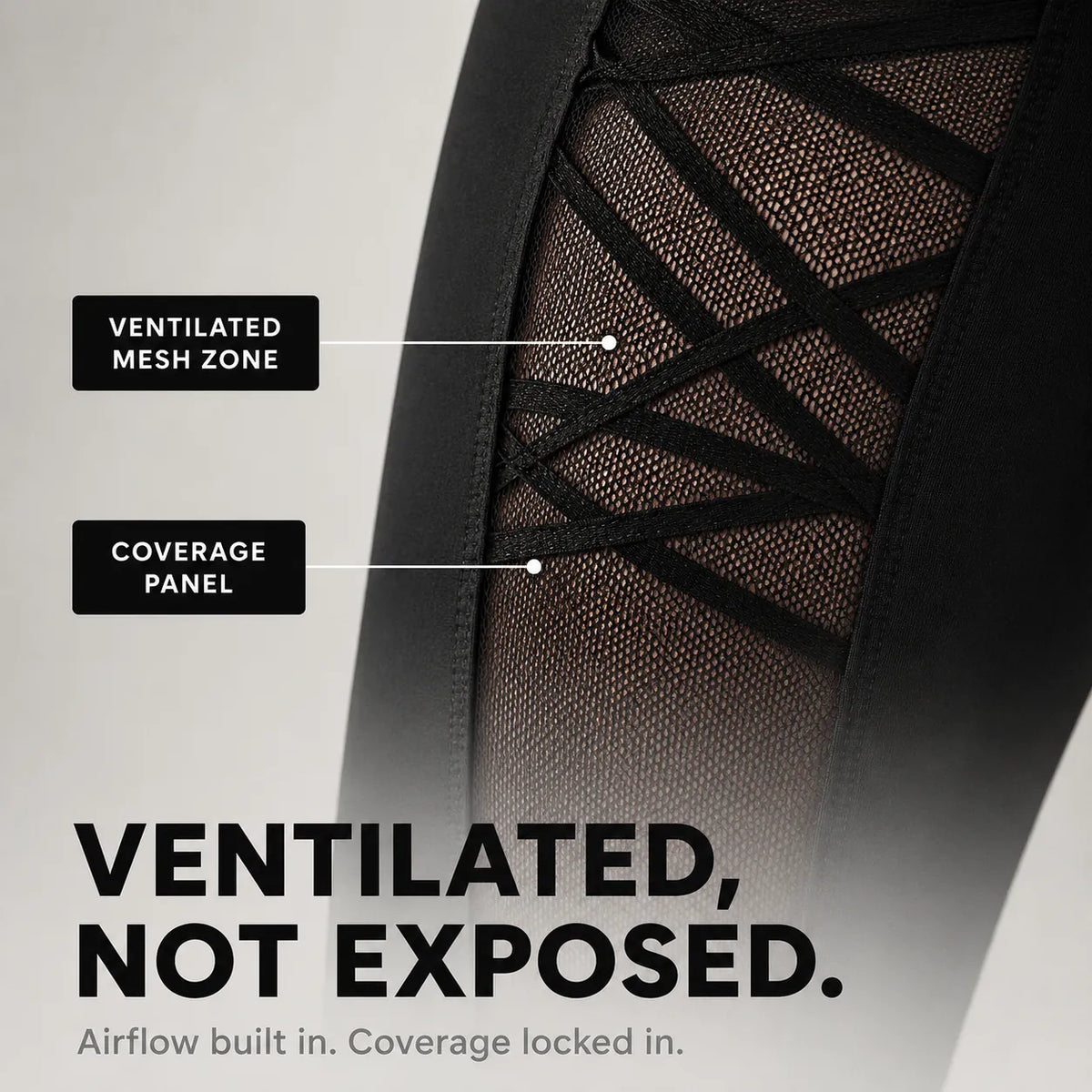Flexora Capri Leggings - Mesh Side Women's Gym Leggings