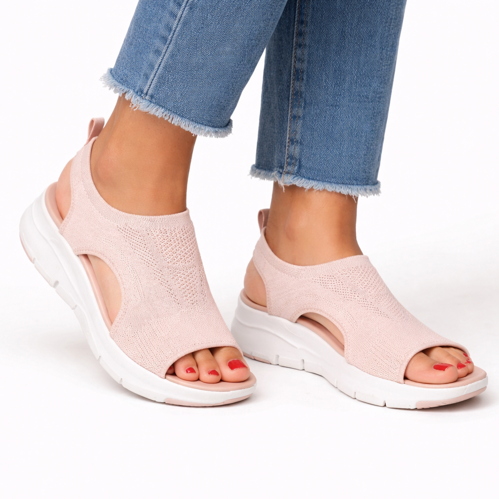 Orthopaedic Walking Shoes - Women's Knit Slip-On Shoes
