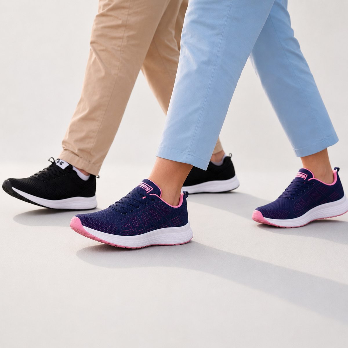 Orthopaedic Knit Sneakers - Women's Walking Trainers