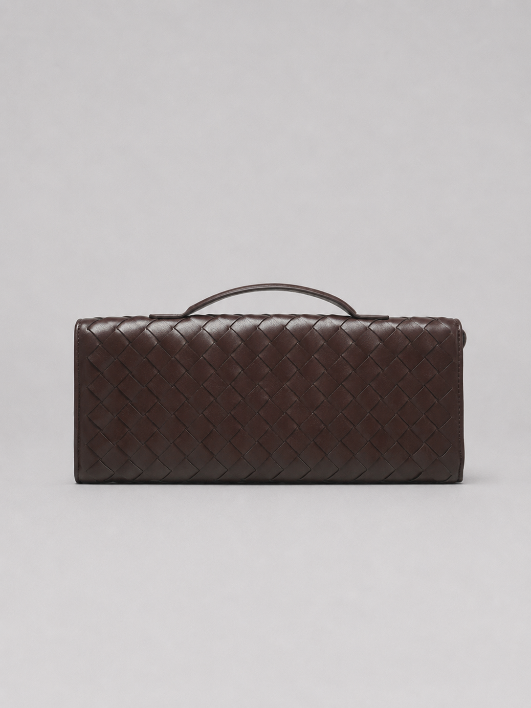 Brenda Woven Clutch Bag - Leather Look Women's Clutch