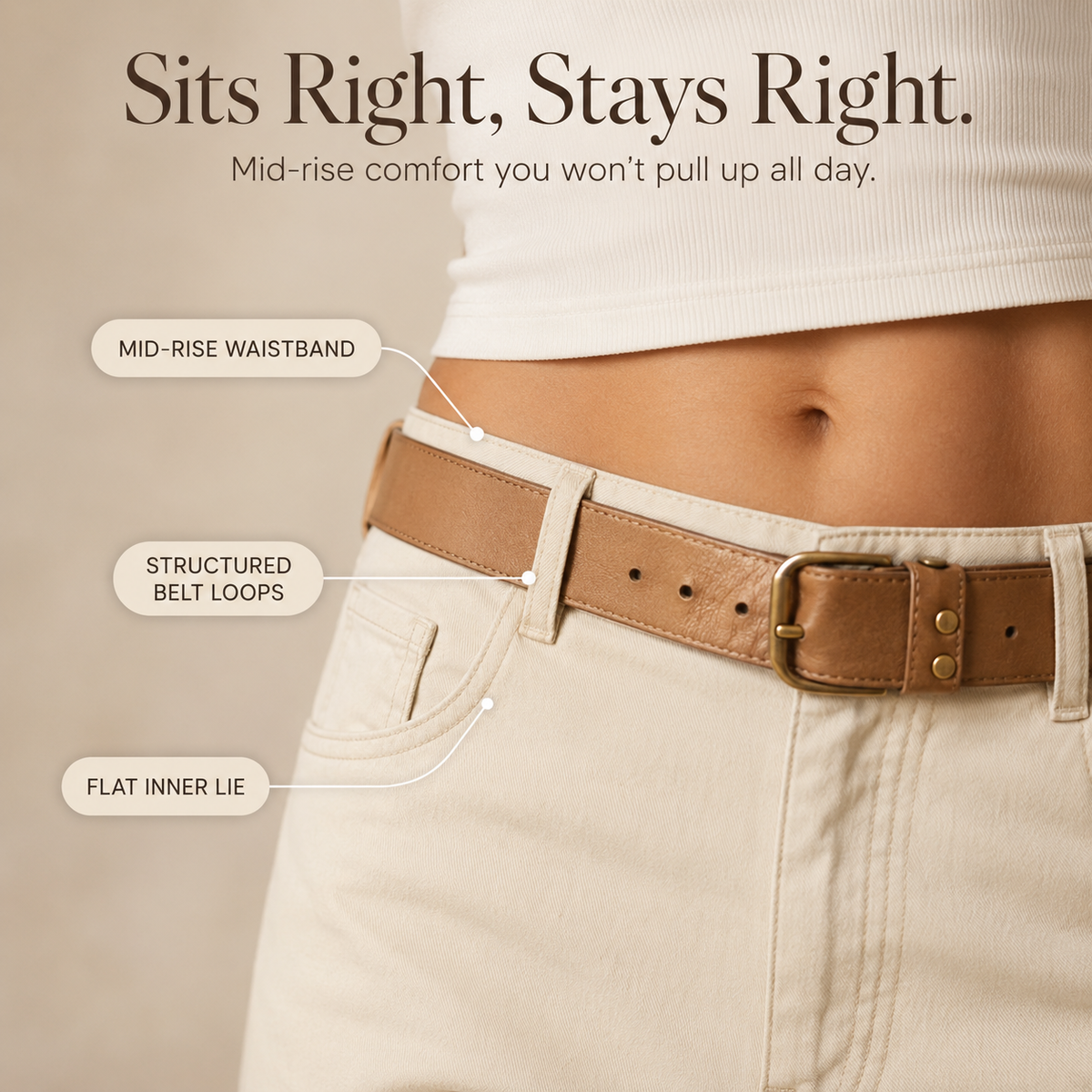 Cropelle Cropped Straight Pants - Women's Barrel Trousers